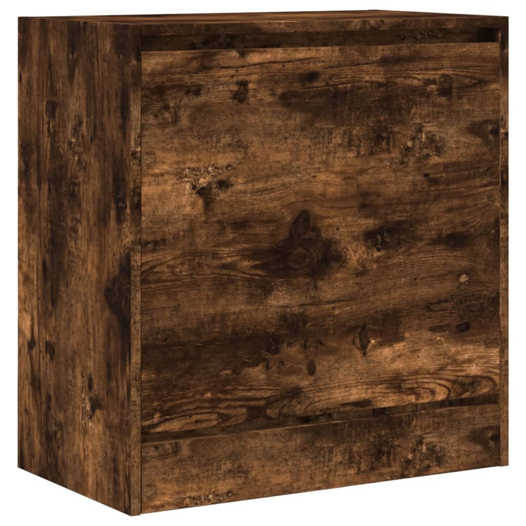 VidaXL Schoenenkast 60x34x63,5 cm bewerkt hout gerookt eikenkleurig