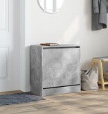 VidaXL Schoenenkast 60x34x63,5 cm bewerkt hout betongrijs