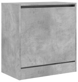 VidaXL Schoenenkast 60x34x63,5 cm bewerkt hout betongrijs