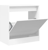 VidaXL Schoenenkast 60x34x63,5 cm bewerkt hout wit