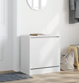 VidaXL Schoenenkast 60x34x63,5 cm bewerkt hout wit