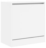 VidaXL Schoenenkast 60x34x63,5 cm bewerkt hout wit