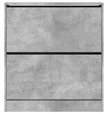 VidaXL Schoenenkast 80x21x87,5 cm bewerkt hout betongrijs