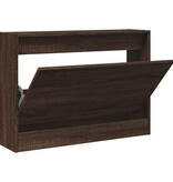 VidaXL Schoenenkast 80x21x57 cm bewerkt hout bruineikenkleurig
