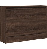 vidaXL Schoenenkast 80x21x57 cm bewerkt hout bruineikenkleurig