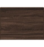 vidaXL Schoenenkast 80x21x57 cm bewerkt hout bruineikenkleurig