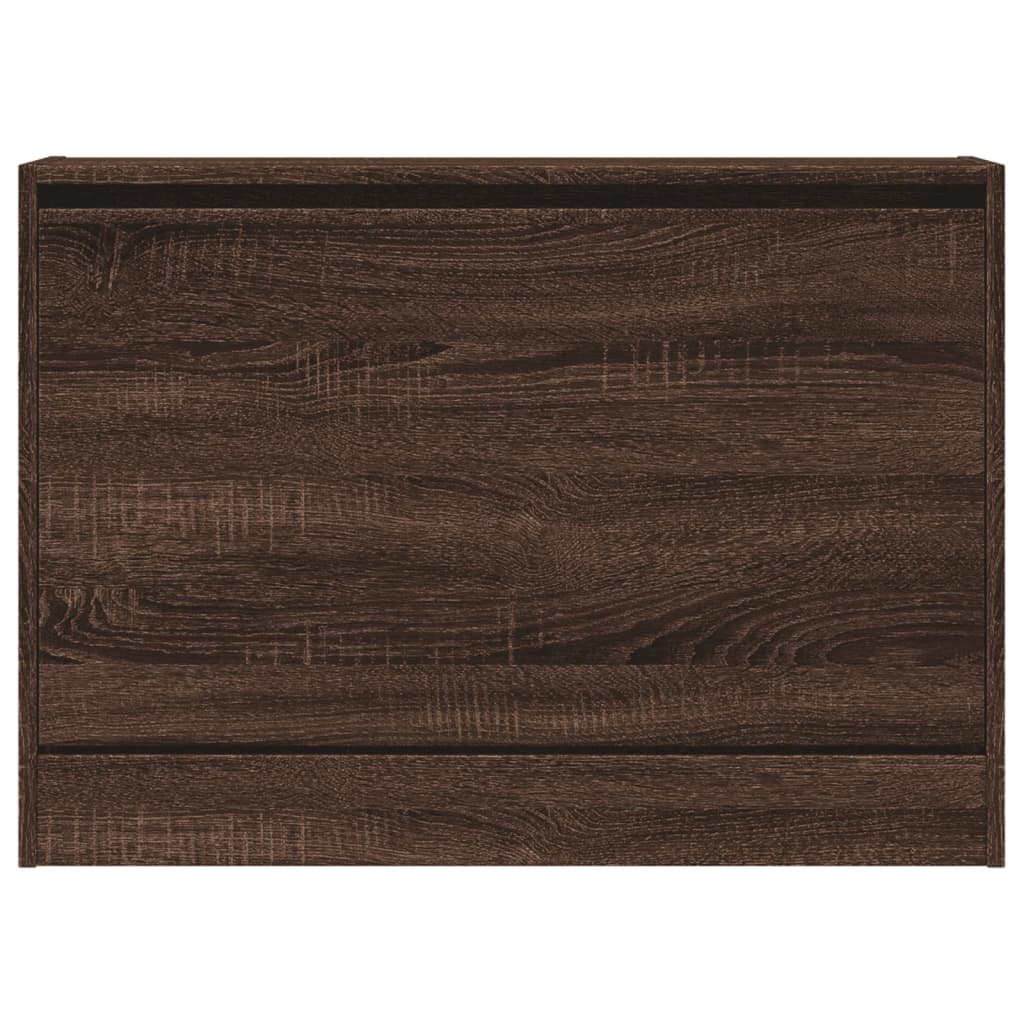 VidaXL Schoenenkast 80x21x57 cm bewerkt hout bruineikenkleurig