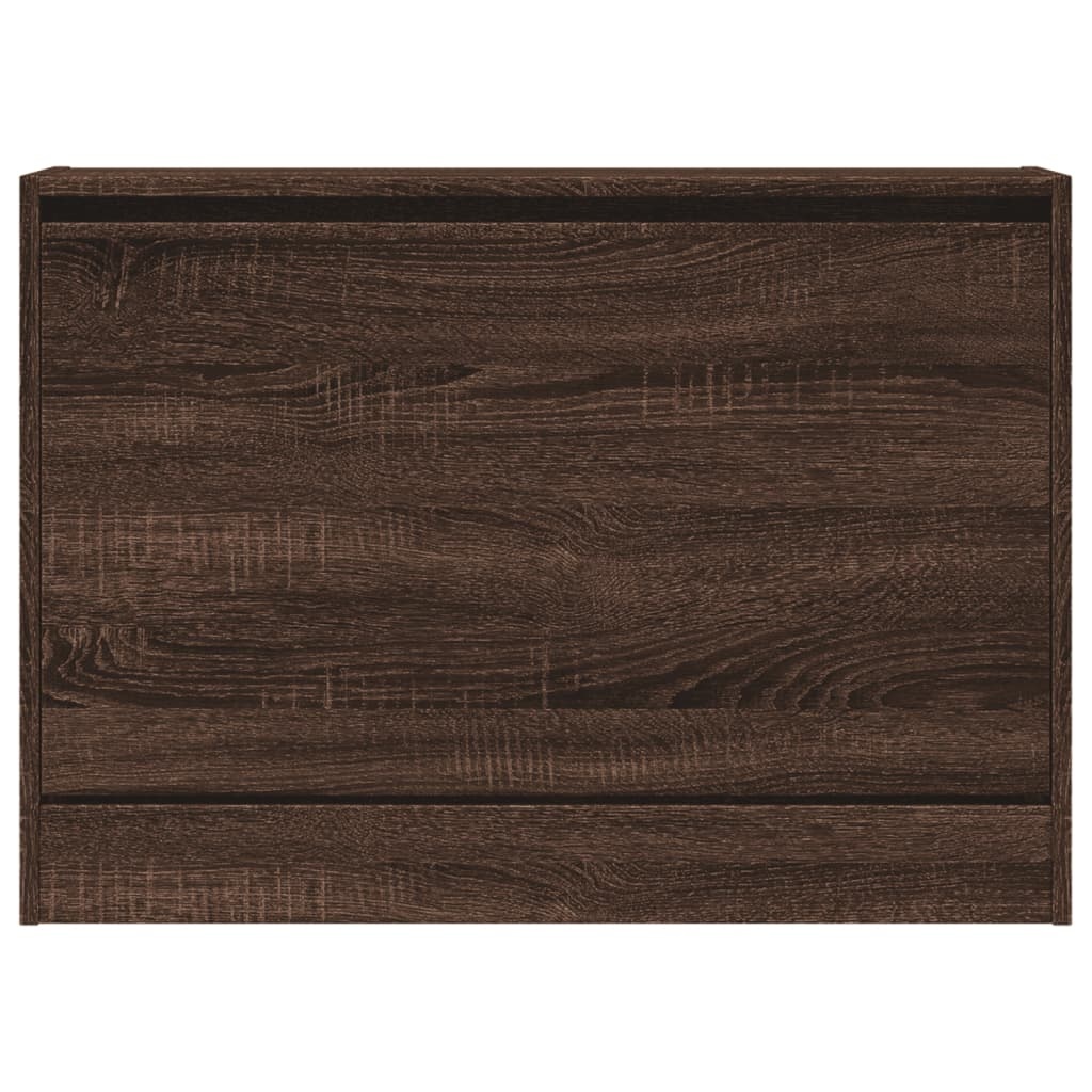 vidaXL Schoenenkast 80x21x57 cm bewerkt hout bruineikenkleurig