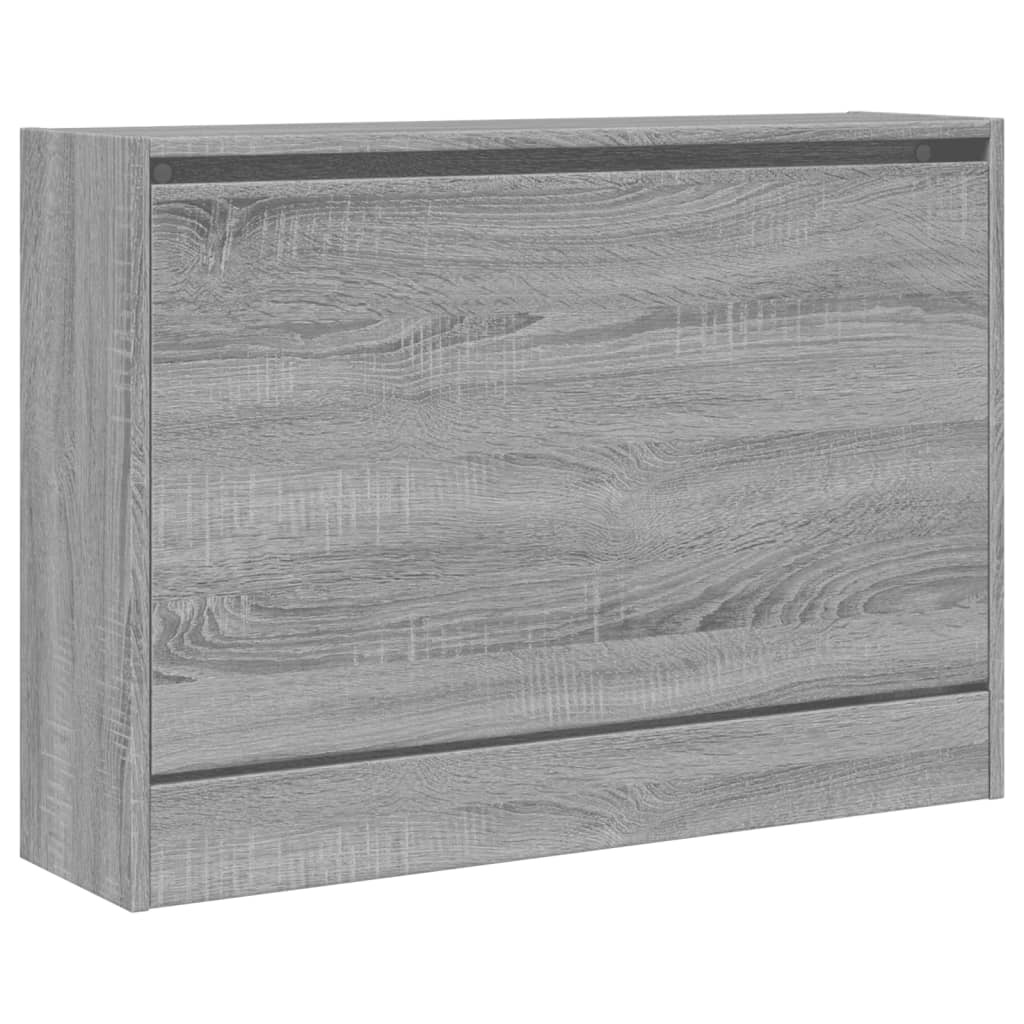 vidaXL Schoenenkast 80x21x57 cm bewerkt hout grijs sonoma eikenkleur