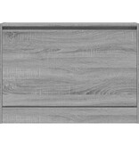VidaXL Schoenenkast 80x21x57 cm bewerkt hout grijs sonoma eikenkleur