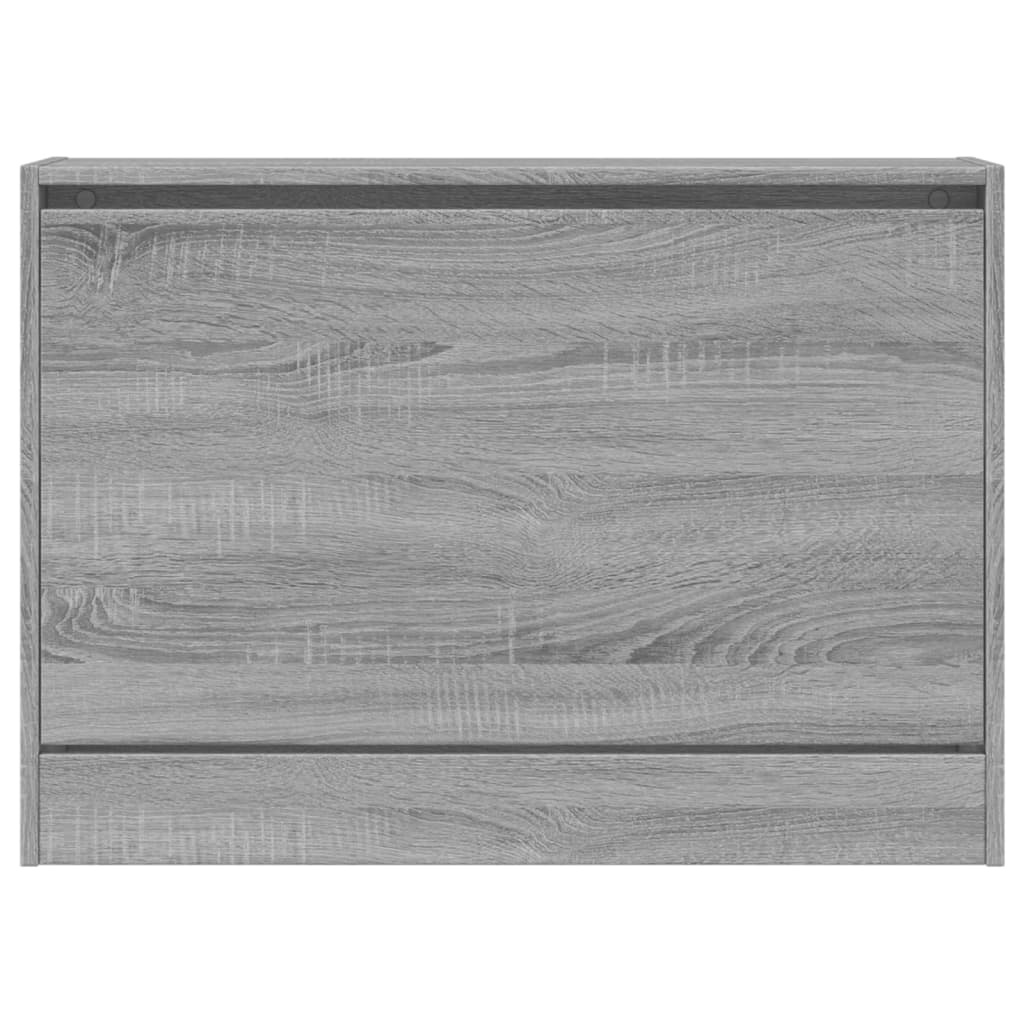 vidaXL Schoenenkast 80x21x57 cm bewerkt hout grijs sonoma eikenkleur