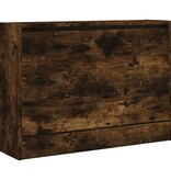 VidaXL Schoenenkast 80x21x57 cm bewerkt hout gerookt eikenkleurig