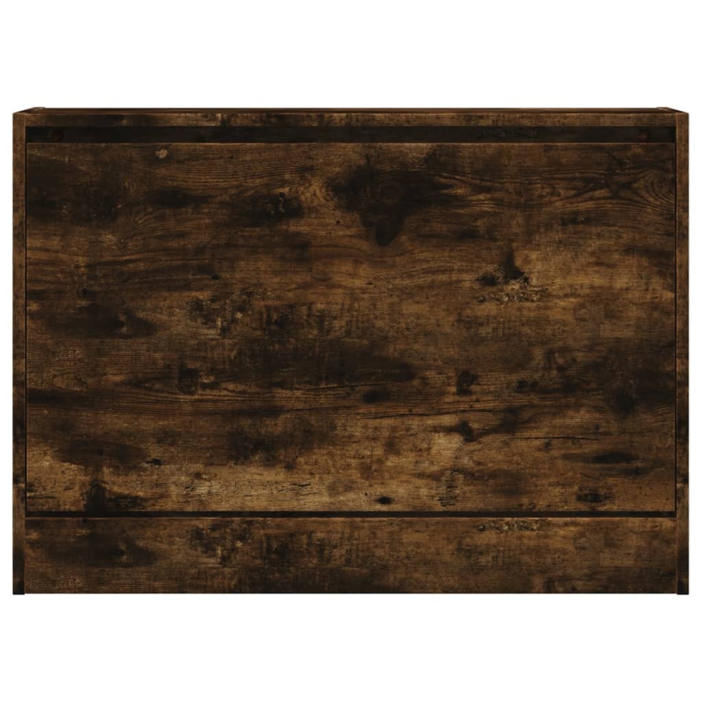 vidaXL Schoenenkast 80x21x57 cm bewerkt hout gerookt eikenkleurig