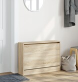 VidaXL Schoenenkast 80x21x57 cm bewerkt hout sonoma eikenkleurig