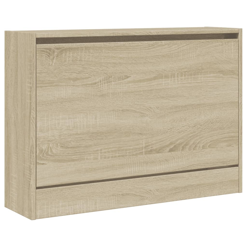 VidaXL Schoenenkast 80x21x57 cm bewerkt hout sonoma eikenkleurig