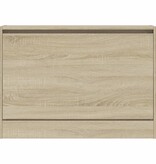 vidaXL Schoenenkast 80x21x57 cm bewerkt hout sonoma eikenkleurig