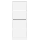 VidaXL Schoenenkast 60x21x163,5 cm bewerkt hout wit