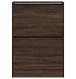 vidaXL Schoenenkast 60x21x87,5 cm bewerkt hout bruineikenkleurig