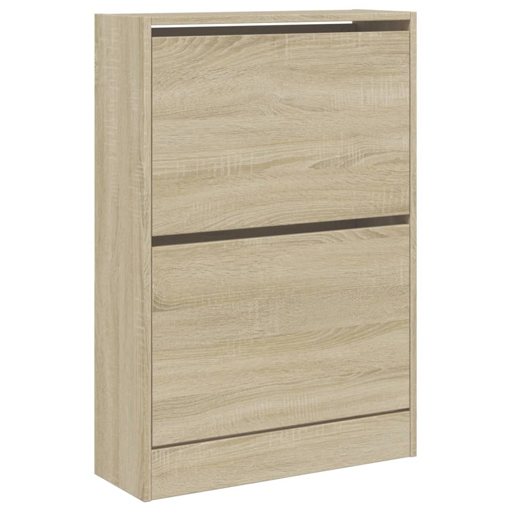 vidaXL Schoenenkast 60x21x87,5 cm bewerkt hout sonoma eikenkleurig