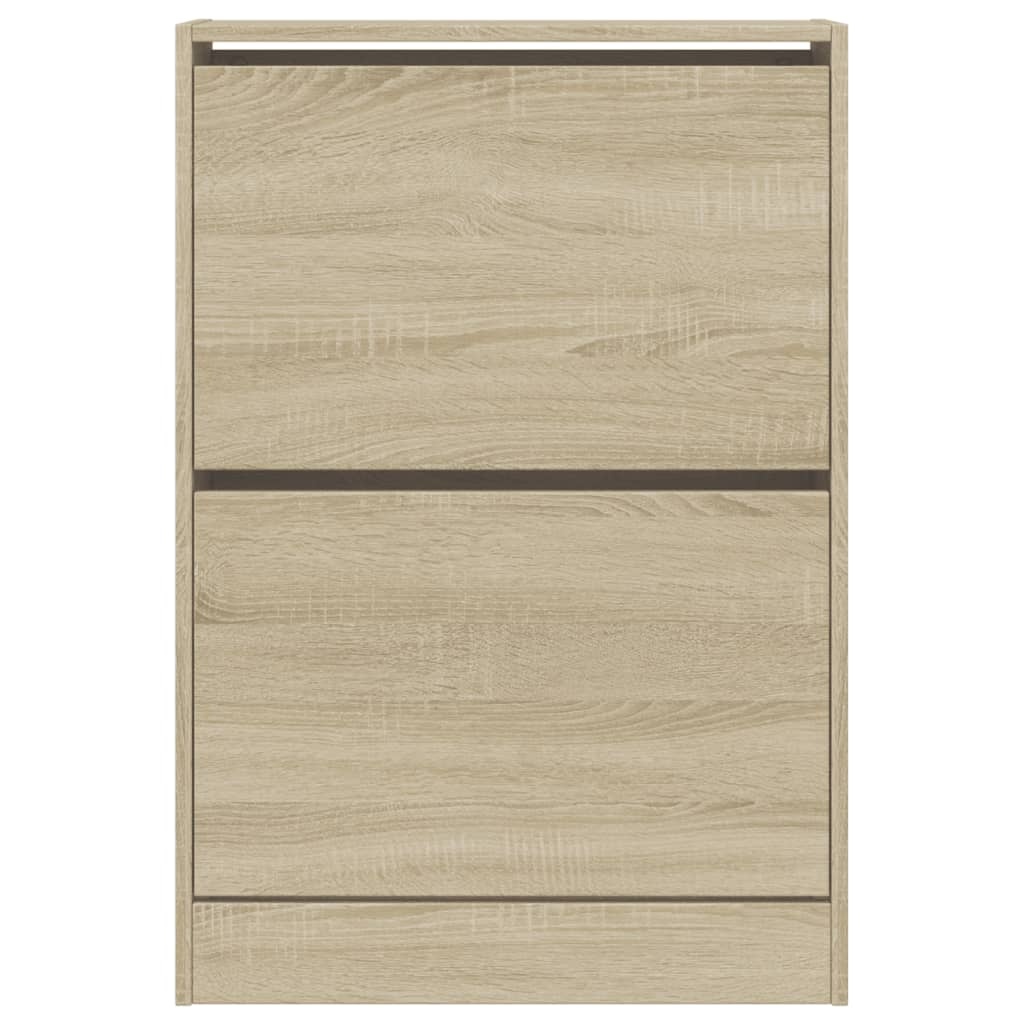 vidaXL Schoenenkast 60x21x87,5 cm bewerkt hout sonoma eikenkleurig