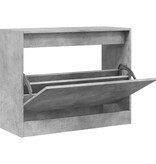 VidaXL Schoenenkast 80x34x63 cm bewerkt hout betongrijs