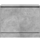 VidaXL Schoenenkast 80x34x63 cm bewerkt hout betongrijs