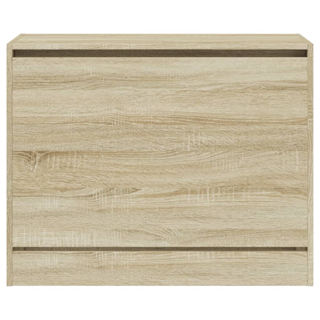 vidaXL Schoenenkast 80x34x63 cm bewerkt hout sonoma eikenkleurig