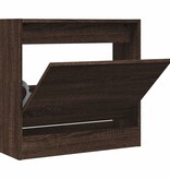 vidaXL Schoenenkast 60x21x57 cm bewerkt hout bruineikenkleurig