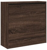 vidaXL Schoenenkast 60x21x57 cm bewerkt hout bruineikenkleurig