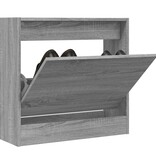 VidaXL Schoenenkast 60x21x57 cm bewerkt hout grijs sonoma eikenkleurig