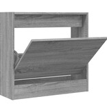 VidaXL Schoenenkast 60x21x57 cm bewerkt hout grijs sonoma eikenkleurig