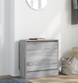 VidaXL Schoenenkast 60x21x57 cm bewerkt hout grijs sonoma eikenkleurig