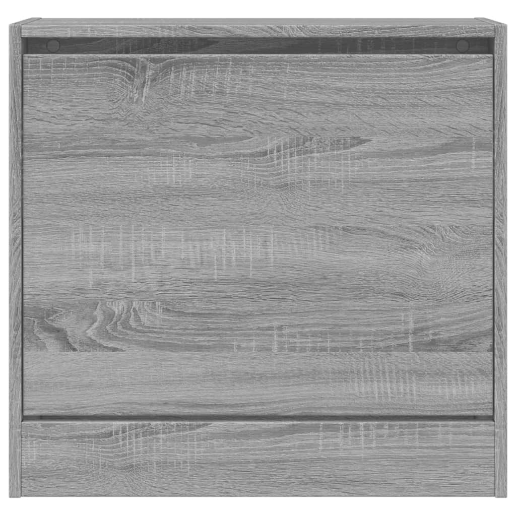 VidaXL Schoenenkast 60x21x57 cm bewerkt hout grijs sonoma eikenkleurig