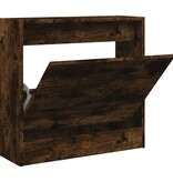 VidaXL Schoenenkast 60x21x57 cm bewerkt hout gerookt eikenkleurig
