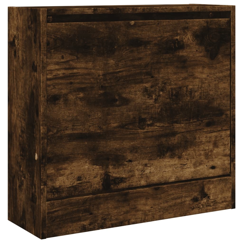 VidaXL Schoenenkast 60x21x57 cm bewerkt hout gerookt eikenkleurig