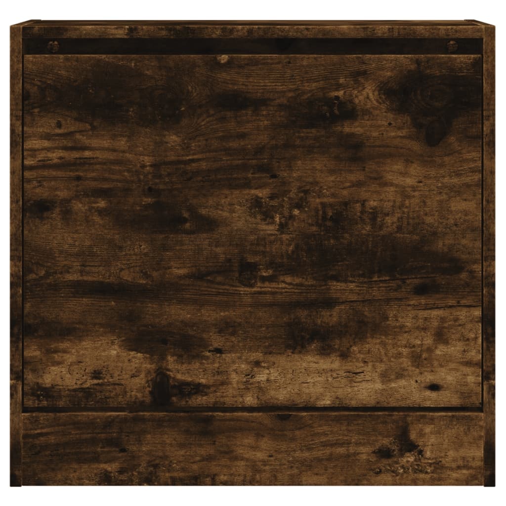 VidaXL Schoenenkast 60x21x57 cm bewerkt hout gerookt eikenkleurig