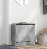 VidaXL Schoenenkast 60x21x57 cm bewerkt hout betongrijs
