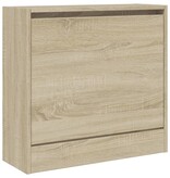 vidaXL Schoenenkast 60x21x57 cm bewerkt hout sonoma eikenkleurig