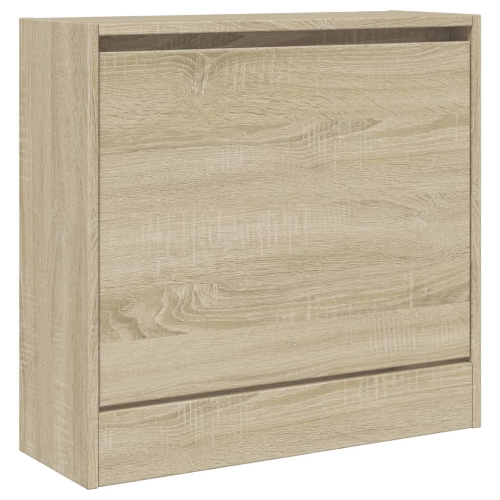 vidaXL Schoenenkast 60x21x57 cm bewerkt hout sonoma eikenkleurig