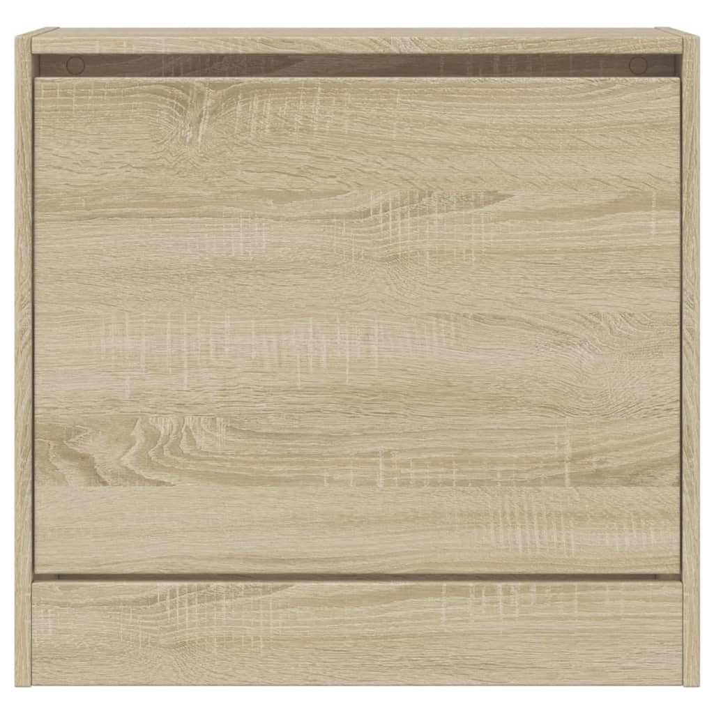 vidaXL Schoenenkast 60x21x57 cm bewerkt hout sonoma eikenkleurig