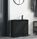 VidaXL Schoenenkast 60x21x57 cm bewerkt hout zwart