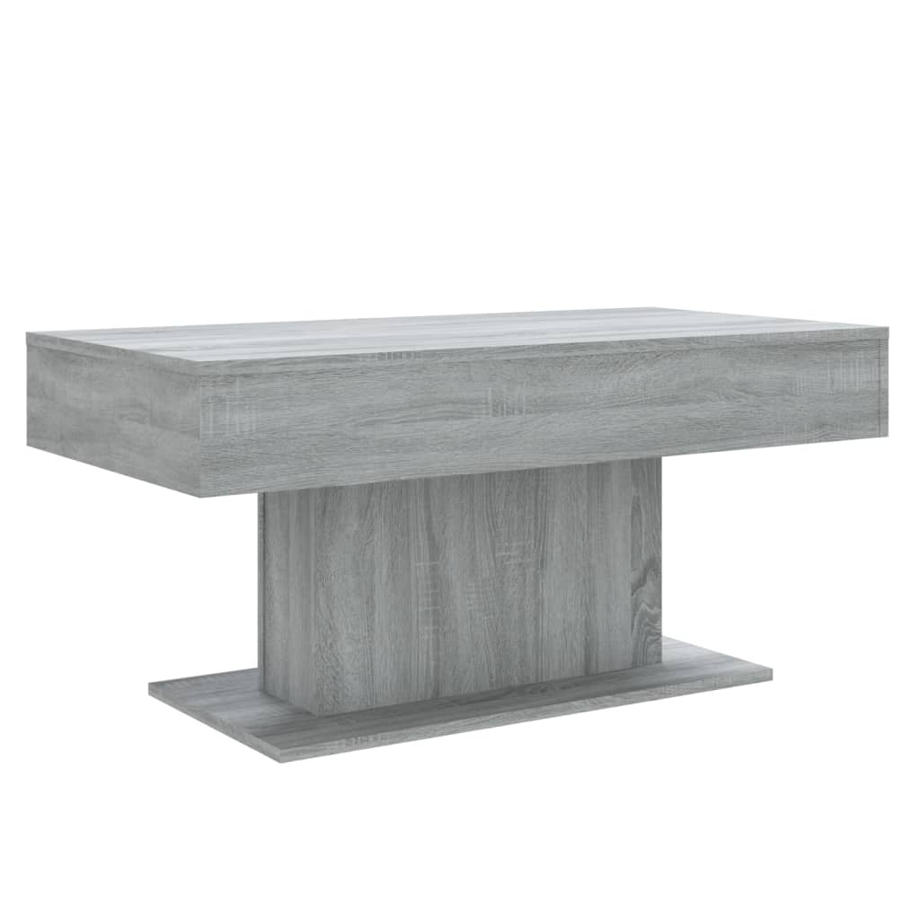 VidaXL Salontafel 96x50x45 cm bewerkt hout grijs sonoma eikenkleurig