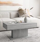 VidaXL Salontafel 96x50x45 cm bewerkt hout grijs sonoma eikenkleurig