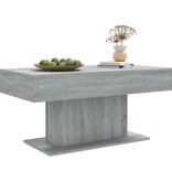VidaXL Salontafel 96x50x45 cm bewerkt hout grijs sonoma eikenkleurig