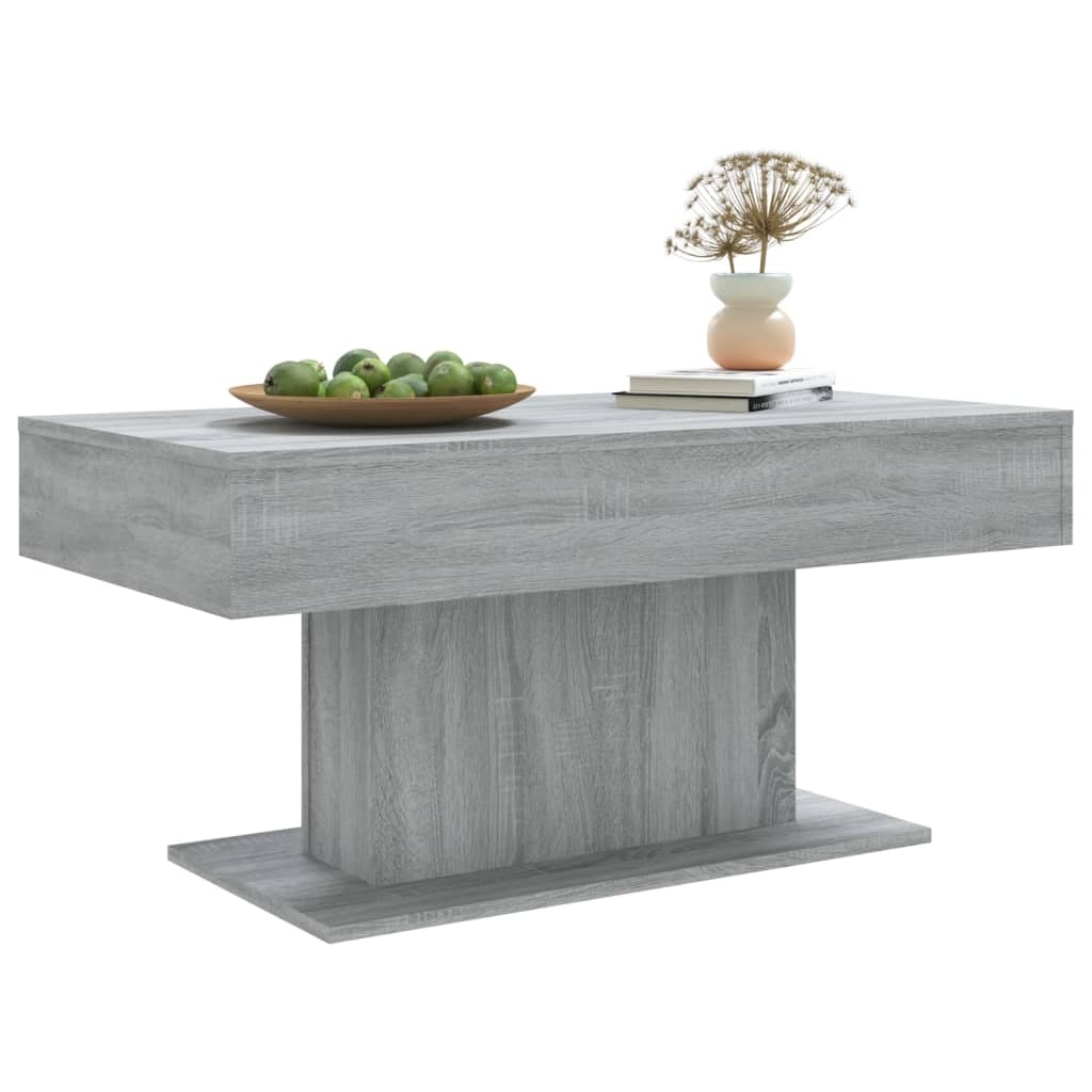 VidaXL Salontafel 96x50x45 cm bewerkt hout grijs sonoma eikenkleurig