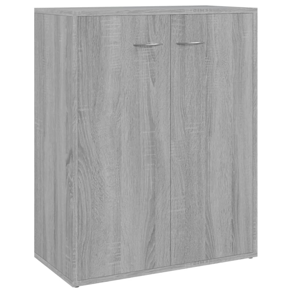 VidaXL Dressoir 60x30x75 cm bewerkt hout grijs sonoma eikenkleurig