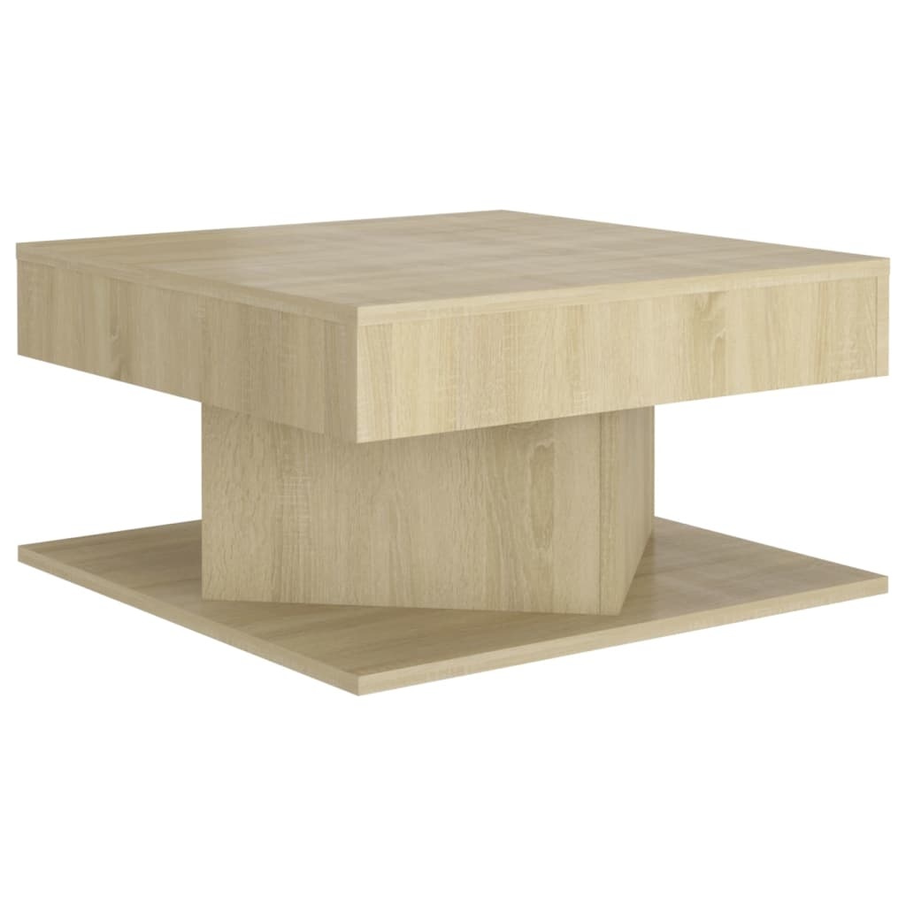 VidaXL Salontafel 57x57x30 cm spaanplaat sonoma eikenkleurig