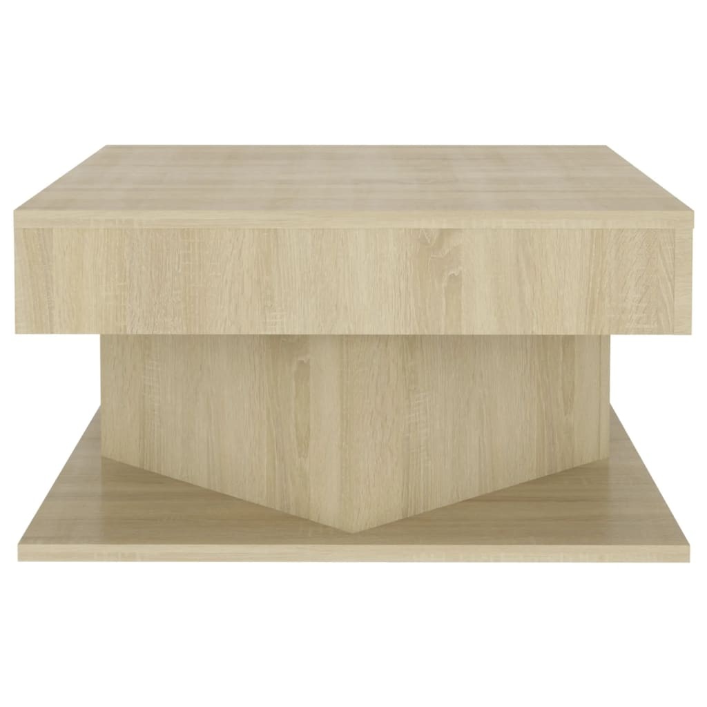 VidaXL Salontafel 57x57x30 cm spaanplaat sonoma eikenkleurig