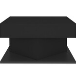 VidaXL Salontafel 57x57x30 cm spaanplaat zwart