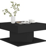 VidaXL Salontafel 57x57x30 cm spaanplaat zwart
